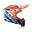 Шлем aserbis x-track orange/blue GREY/RED S